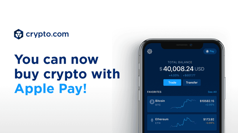 Crypto.com App Now Supports Apple Pay</