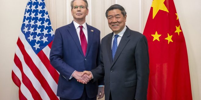 Tariffs US and China meet for trade talks in London